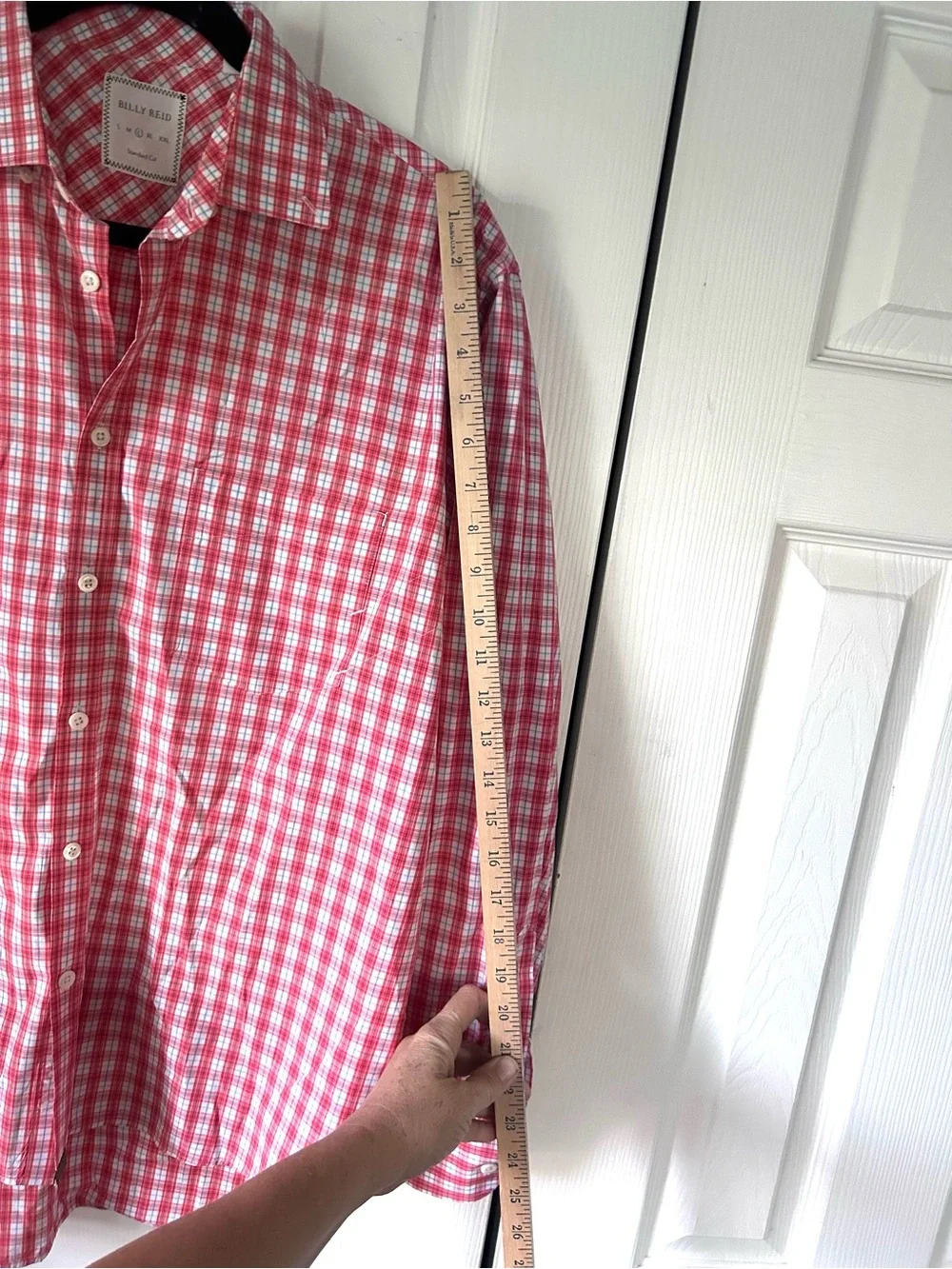 Billy Reid Men’s Plaid Button Down Shirt Size L Standard Cut